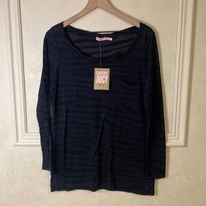 New! Juicy Couture Boatneck w/pocket size XL